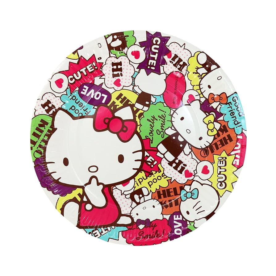 値引　キティちゃんの絵皿　10枚セット 値引 キティちゃんの絵皿 10枚セット